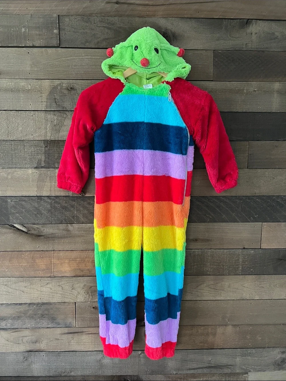 Cute Kids Rainbow Caterpillar Halloween Costume Dress Up Size 4-5T